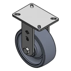 8" X 3" CC NYLEX RIGID CASTER OVERALL HEIGHT 10-1/2"