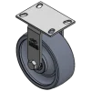 8" X 3" CC NYLEX RIGID CASTER OVERALL HEIGHT 10-1/8"