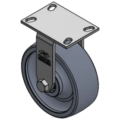 8" X 3" CC NYLEX RIGID CASTER OVERALL HEIGHT 10-1/8"