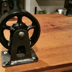 6" x 2" CC Vintage Polyurethane on Cast Iron Rigid Caster