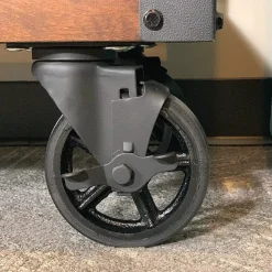 6" x 2" CC Vintage Polyurethane on Cast Iron Wheel
