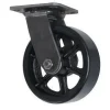 6" x 2" CC Vintage Polyurethane on Cast Iron Swivel Caster