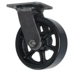 6" x 2" CC Vintage Polyurethane on Cast Iron Swivel Caster