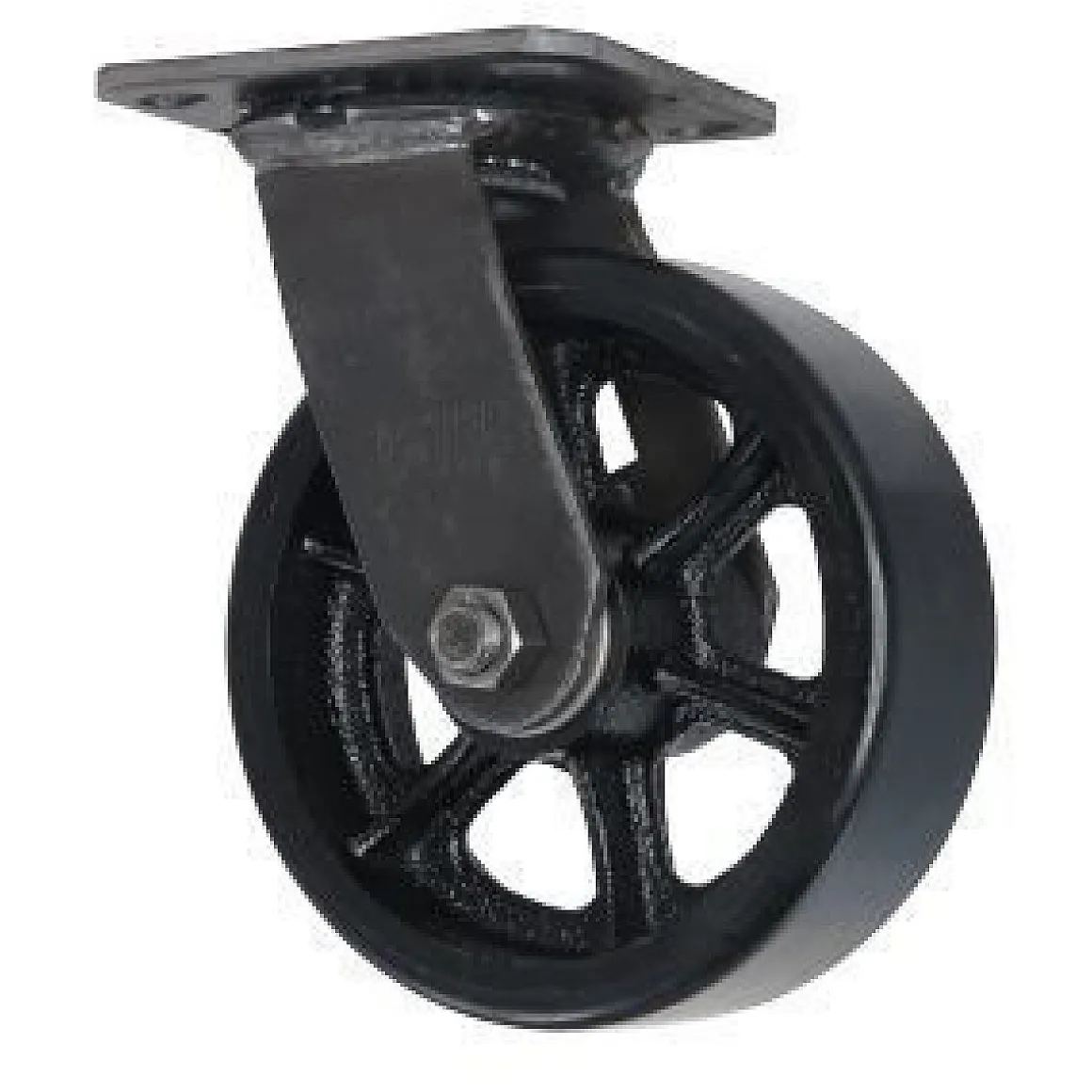 6" x 2" CC Vintage Polyurethane on Cast Iron Swivel Caster