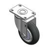 4 x 1-1/4 Gray Polyurethane on Aluminum Swivel Caster
