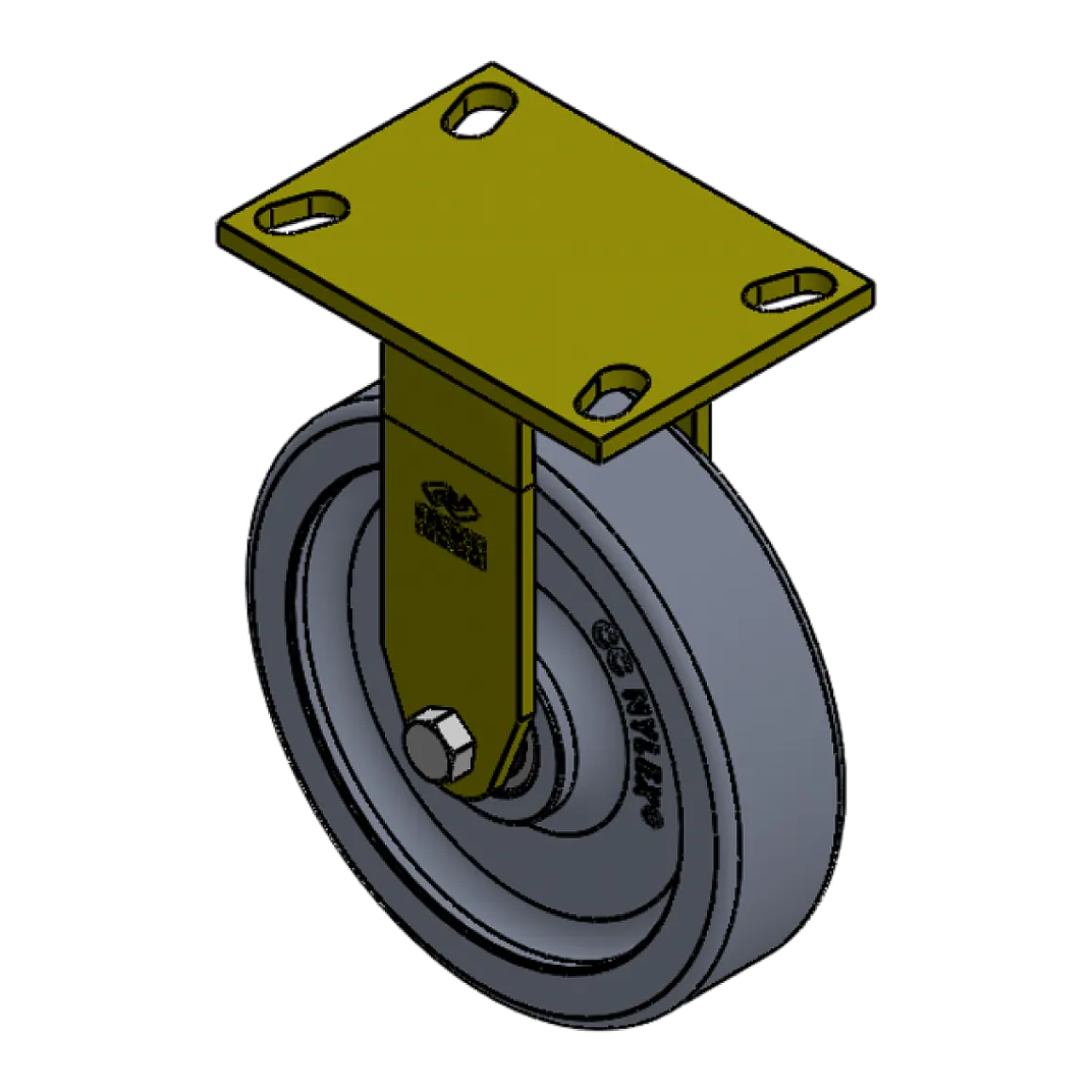 8" X 2" MAINTENANCE-FREE CC Nylex Rigid Caster