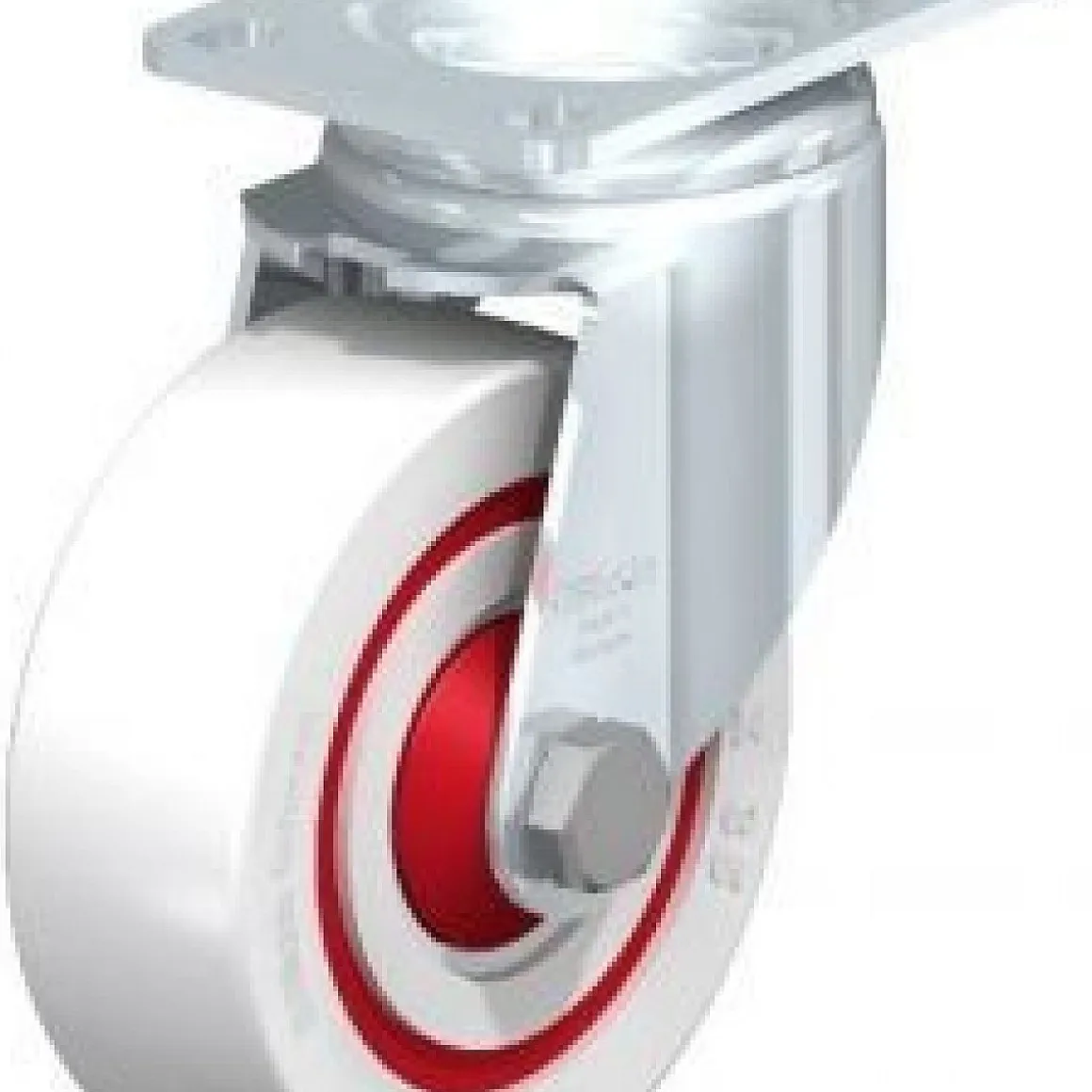 4" X 1-3/8" Nylon Swivel Caster