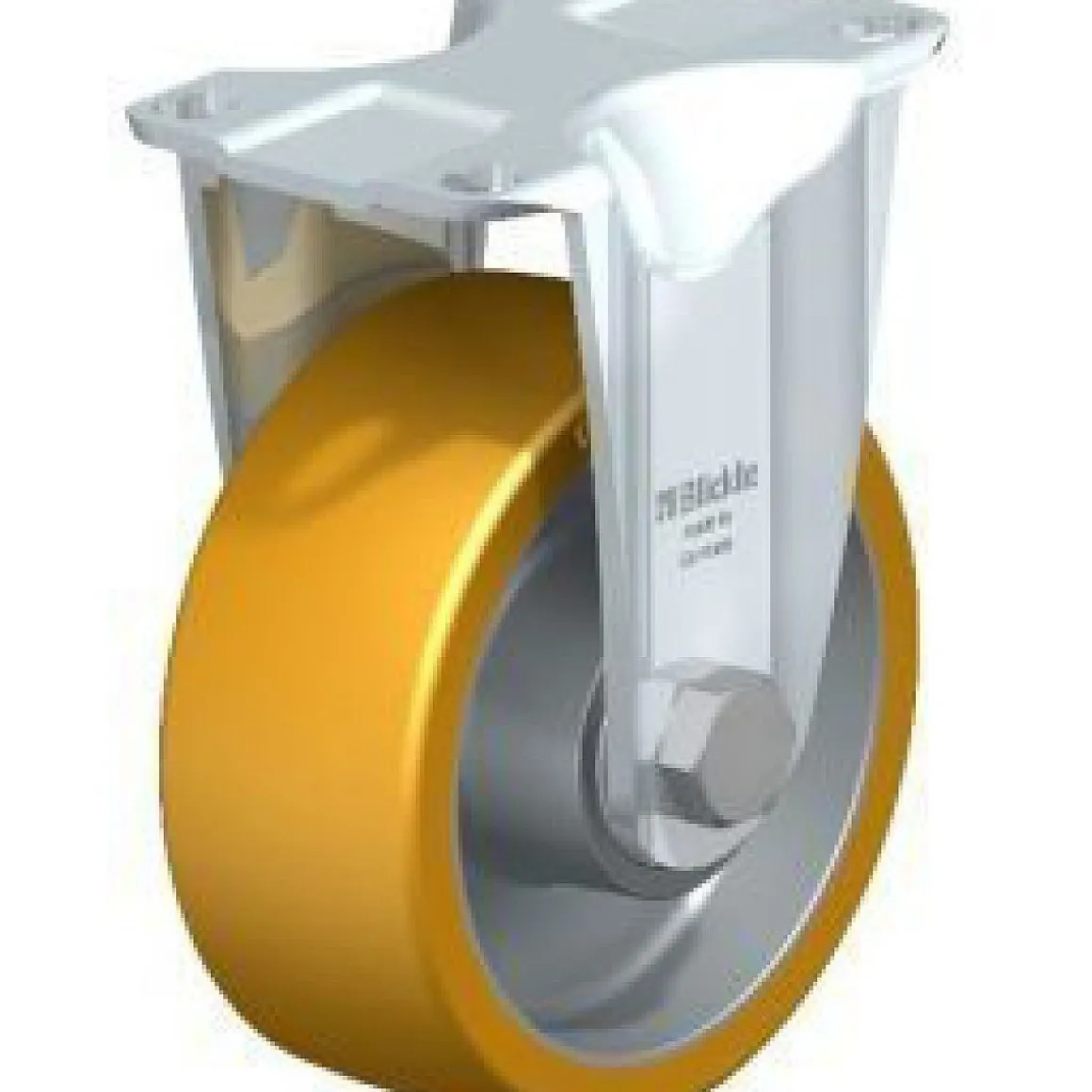 4" X 1-9/16" polyurethane-elastomer Rigid Caster