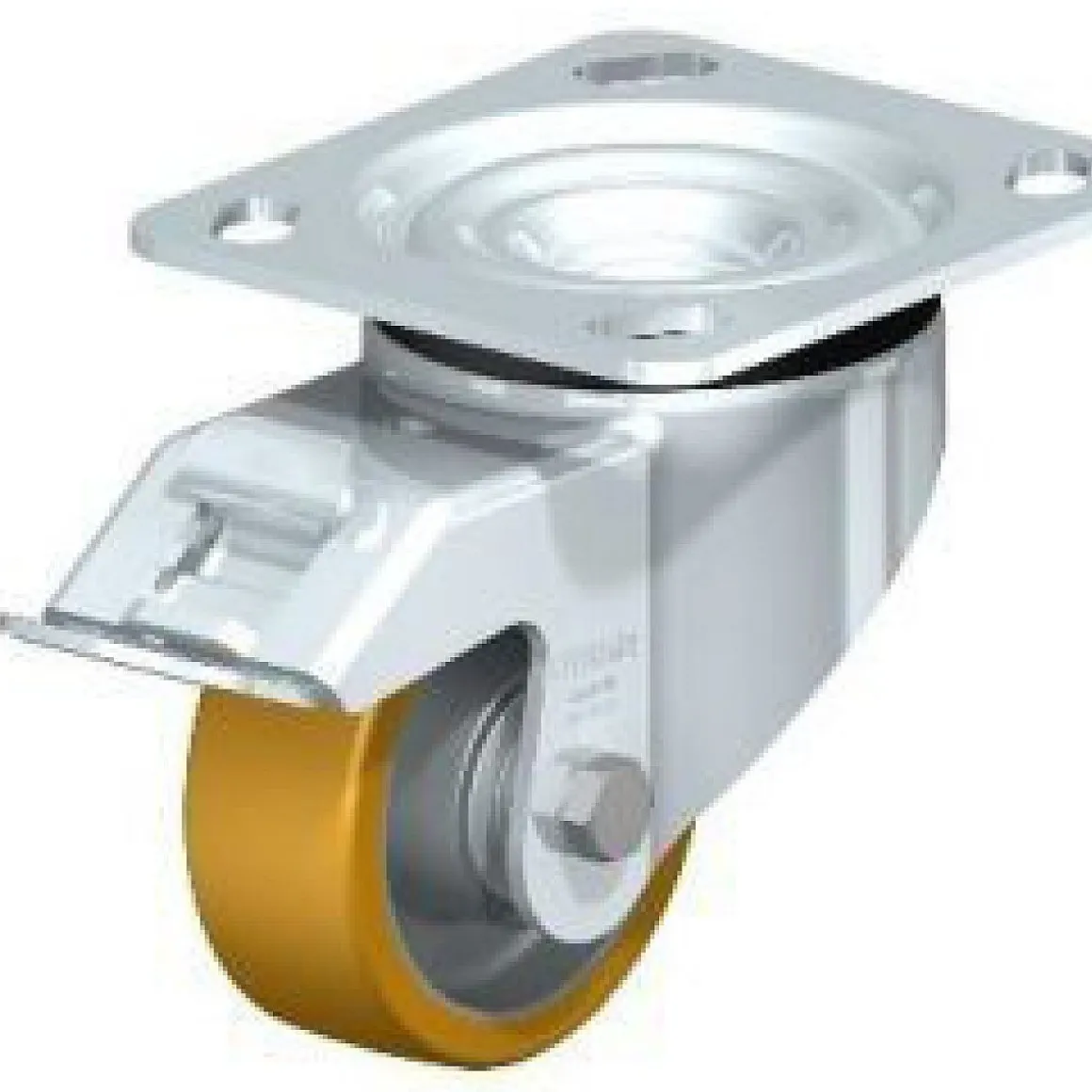 3-1/8" X 1-1/8" polyurethane-elastomer Swivel Caster