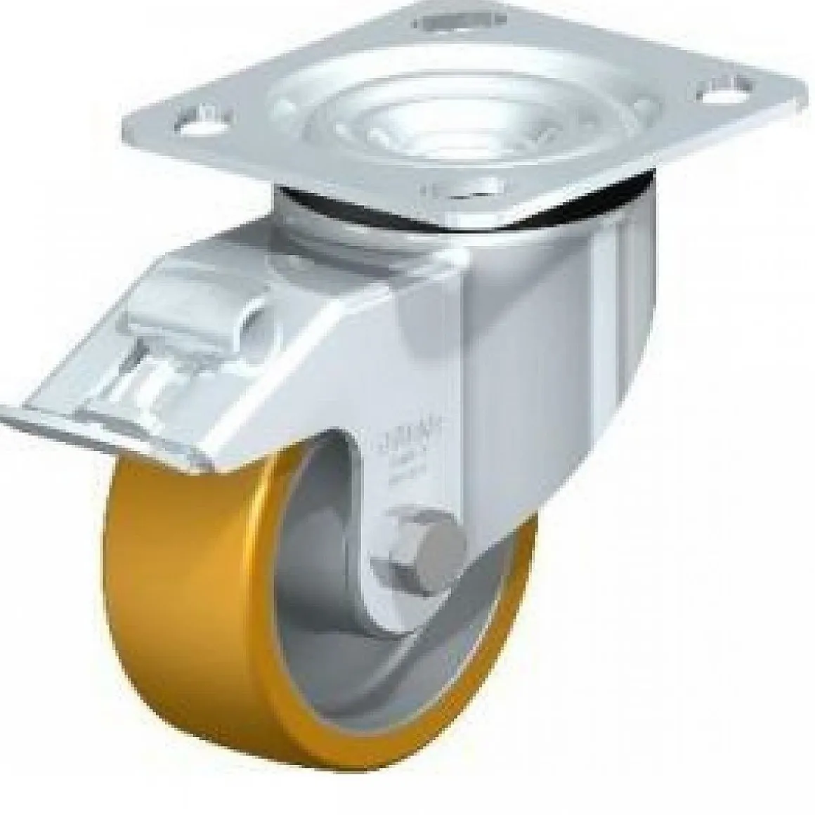 4" X 1-9/16" polyurethane-elastomer Swivel Caster