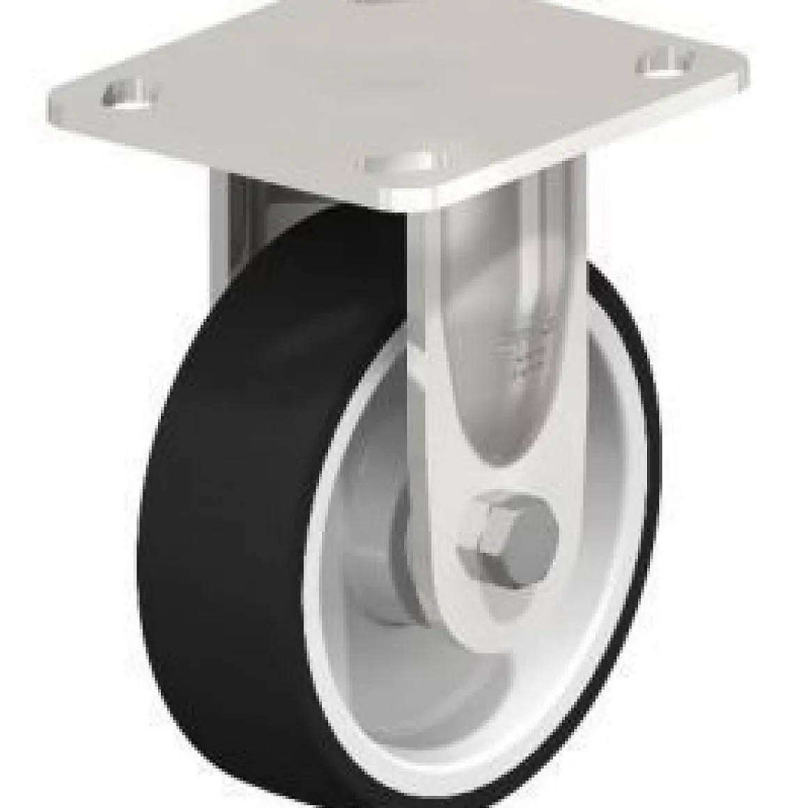5" X 1-9/16" Rubber Rigid Caster