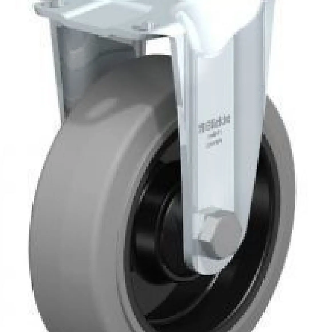 5" X 1-9/16" Rubber Rigid Caster
