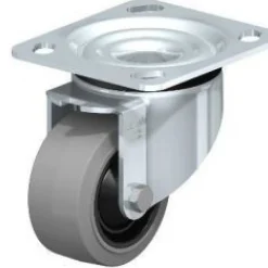 3-1/8" X 1-9/16" Rubber Swivel Caster