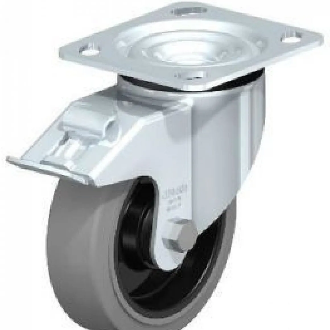 5" X 1-9/16" Rubber Swivel Caster
