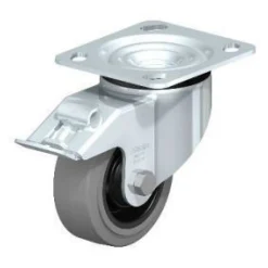 4" X 1-1/2" Rubber Swivel Caster
