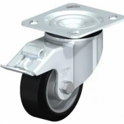 4" X 1-9/16" Rubber Swivel Caster