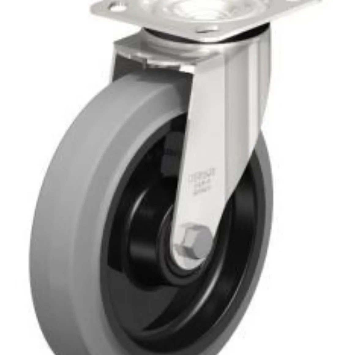 8" X 2" Rubber Swivel Caster