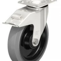 8" X 2" Rubber Swivel Caster