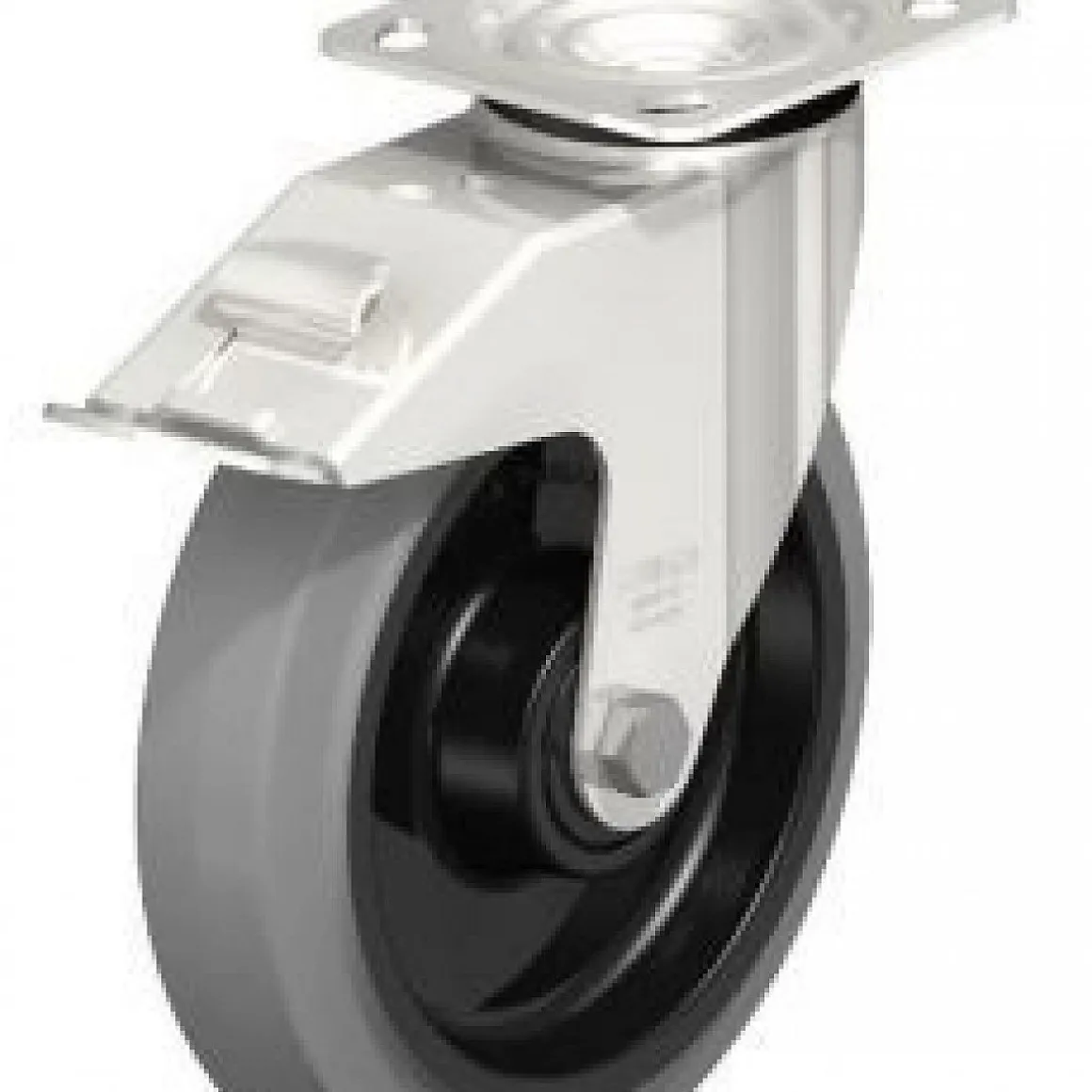 8" X 2" Rubber Swivel Caster