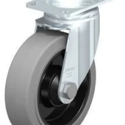 5" X 1-9/16" Rubber Swivel Caster