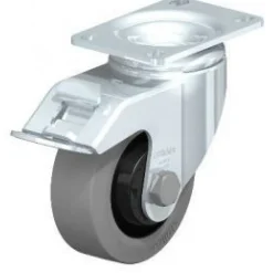 3.5" X 1-1/4" Rubber Swivel Caster