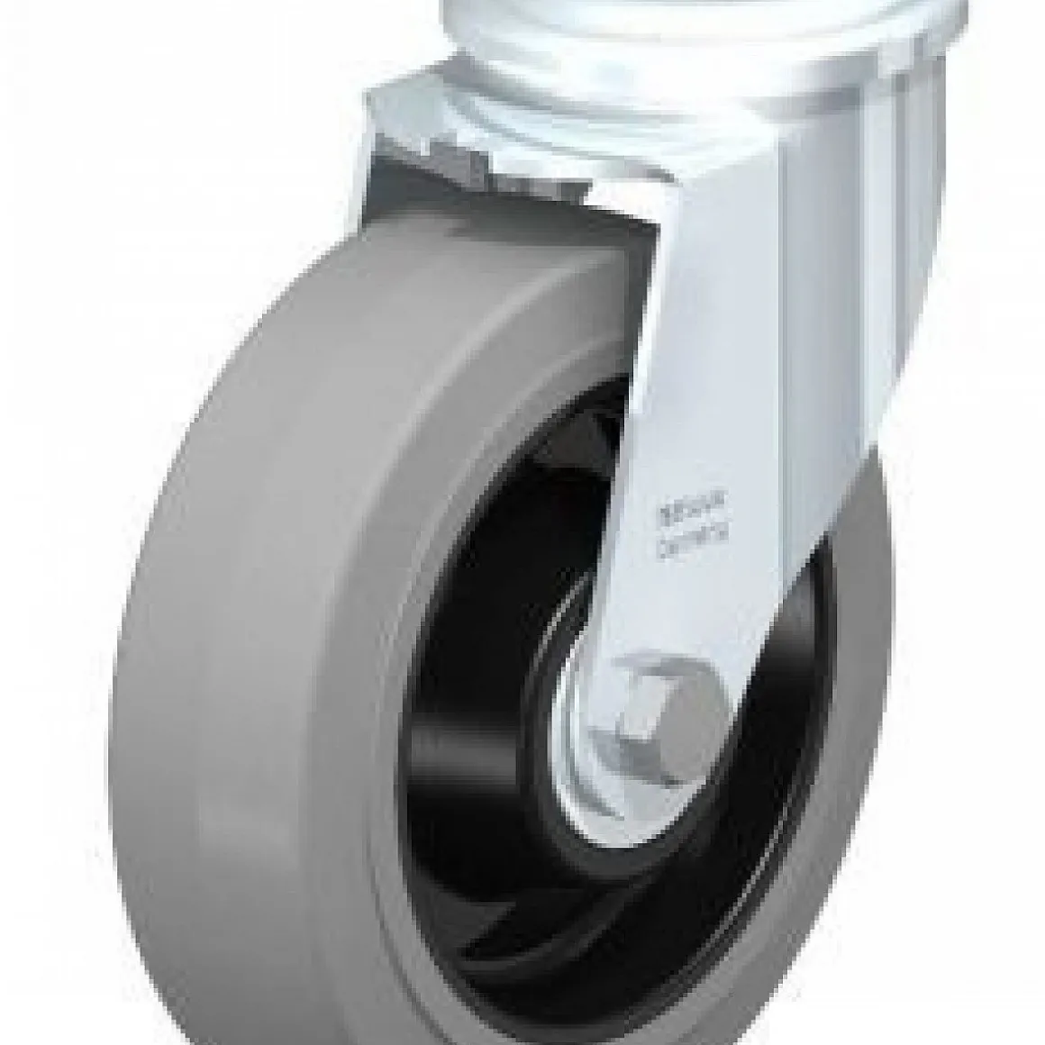 6-5/16" X 2" Rubber Swivel Caster