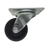 3 X 1-1/4 SOFT RUBBER SWIVEL CASTER